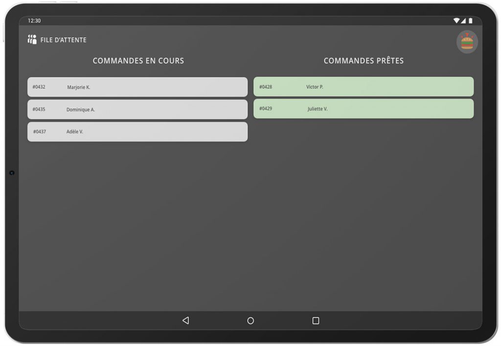 TicknCook : commandes en ligne en kitchen display