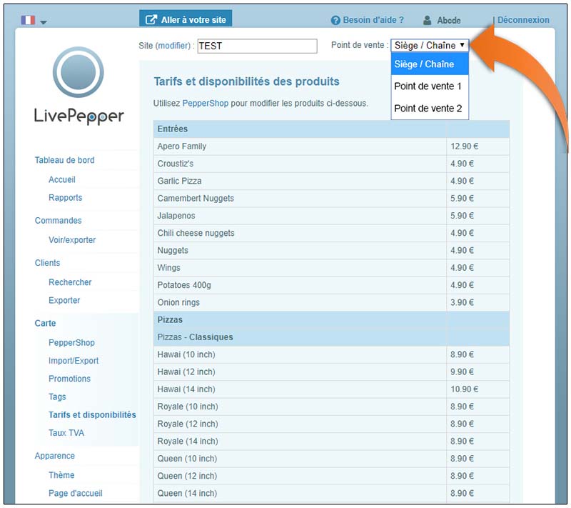 fonctionnalités-livepepper-gestion-des-tarifs-et-disponibilites