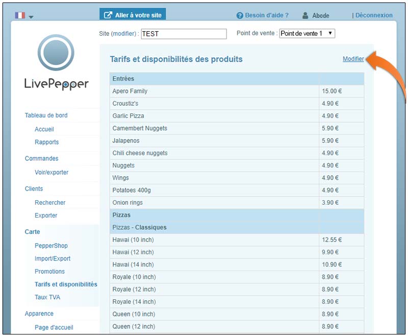 fonctionnalités-livepepper-gestion-des-tarifs-et-disponibilites